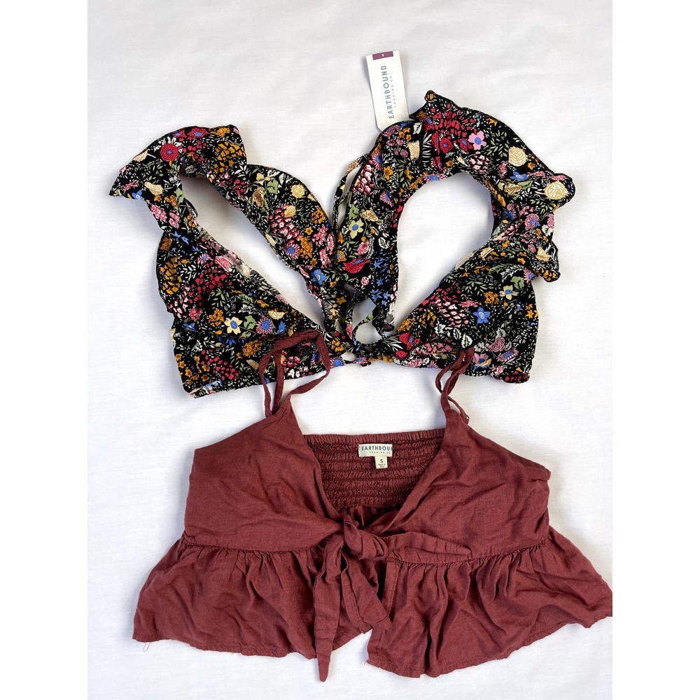 2 Earthbound crop top Size Small
